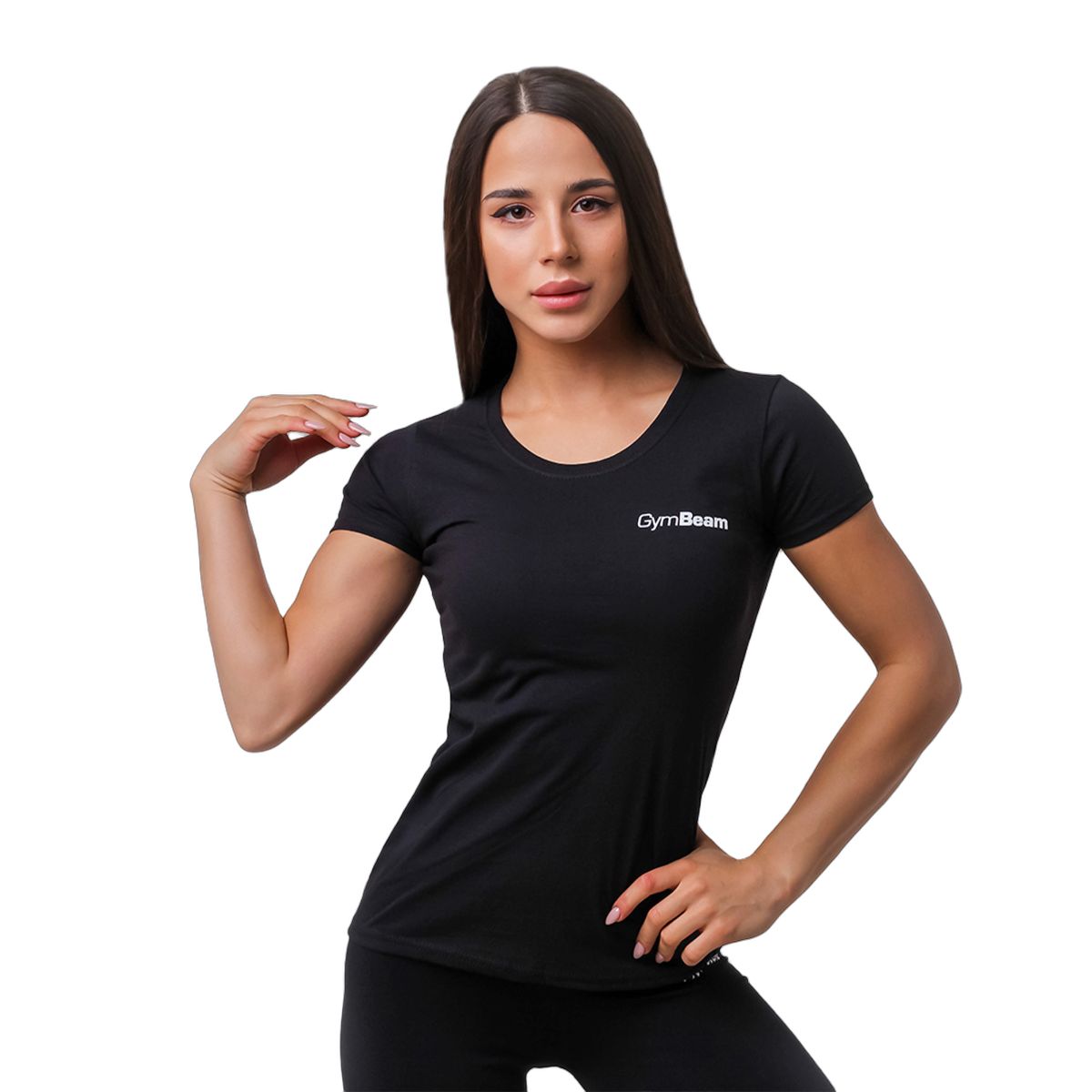 GymBeam T-Shirt Basic 3Pack donna nero con girocollo