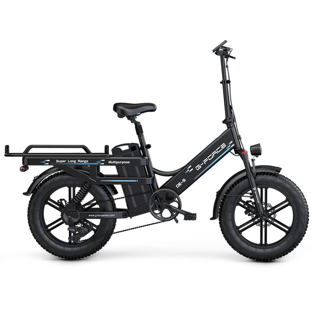 G-FORCE DE-S Bicicletta elettrica da carico, batteria da 48V 45Ah, doppia sospensione