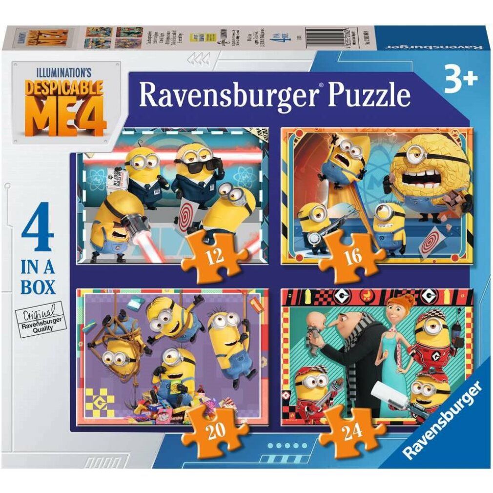 Puzzle di ravensburger i, the villain 4, 4in1 (12, 16, 20, 24 pezzi)