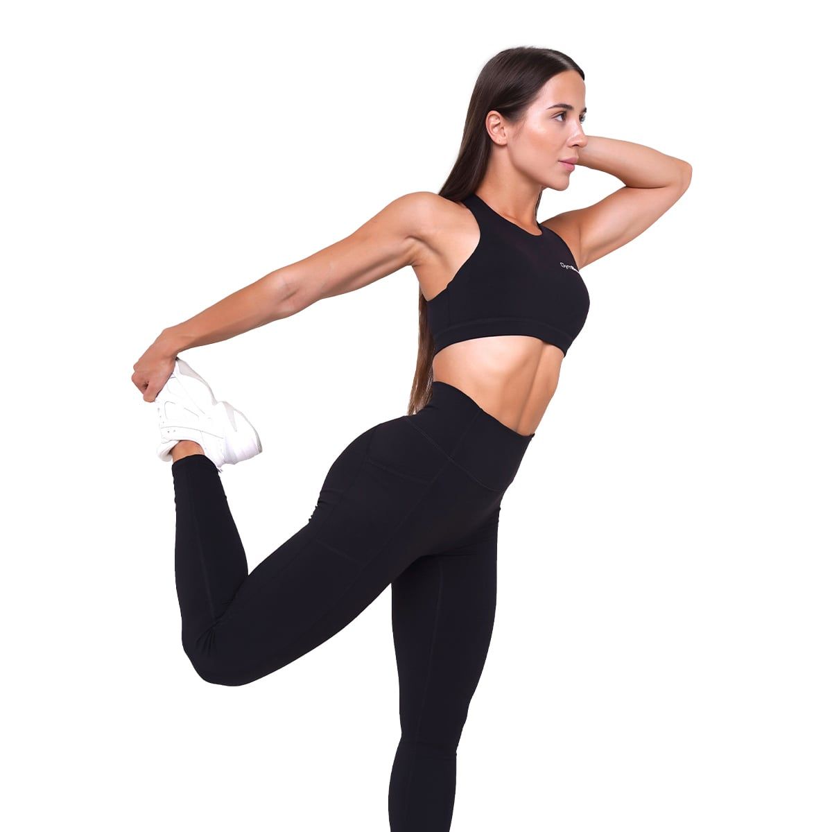GymBeam Leggings donna Ignite a vita alta nero