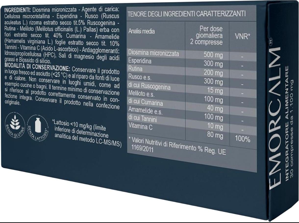 Cisbani Pharma Emorcalm compresse - ideale per circolazione e vene varicose