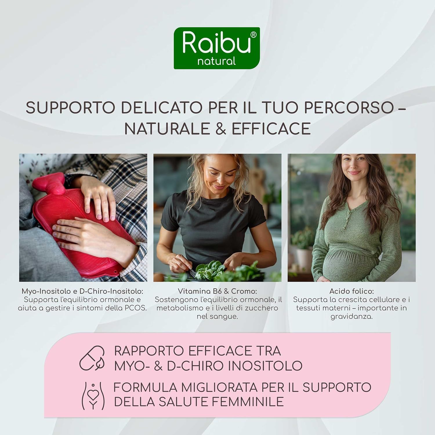 Myo Inositolo & D-Chiro Inositolo Capsule alto dosaggio - RAIBU