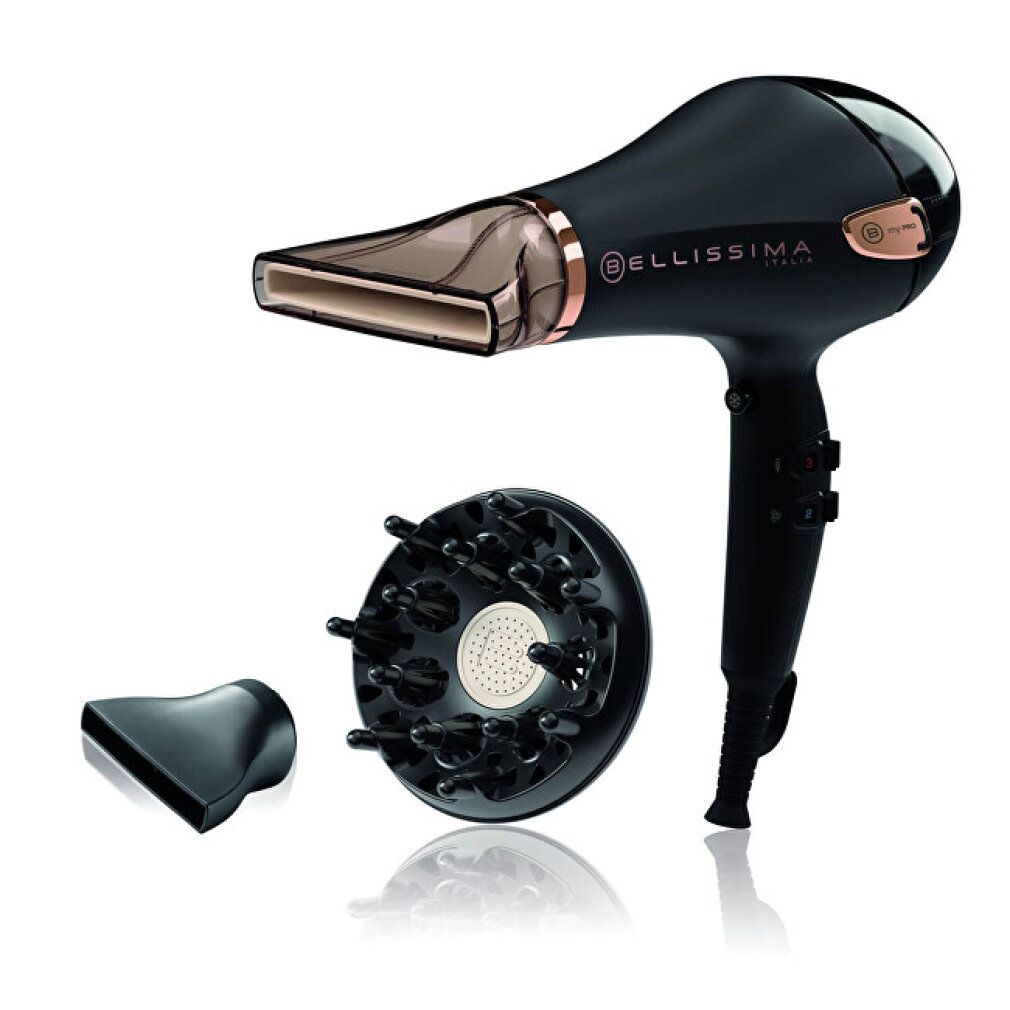 Bellissima Imetec Ceramic P5 3800, Asciugacapelli Professionale Per Capelli Morbidi e Luminosi, Tec