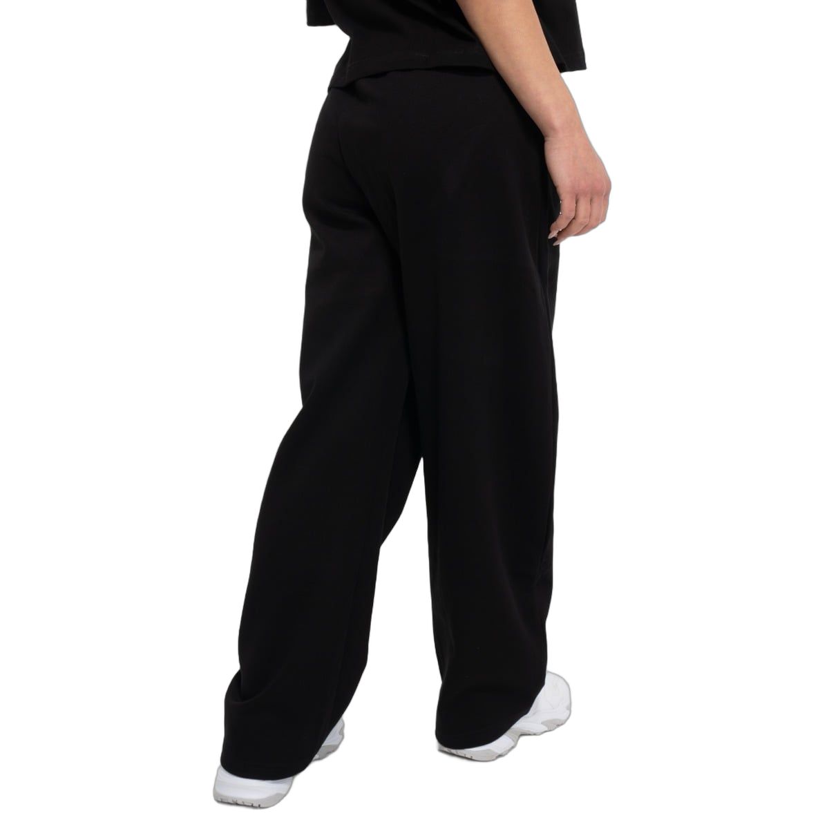 GymBeam Pantaloni sportivi donna Thorn oversize neri con tasche e cordoncino