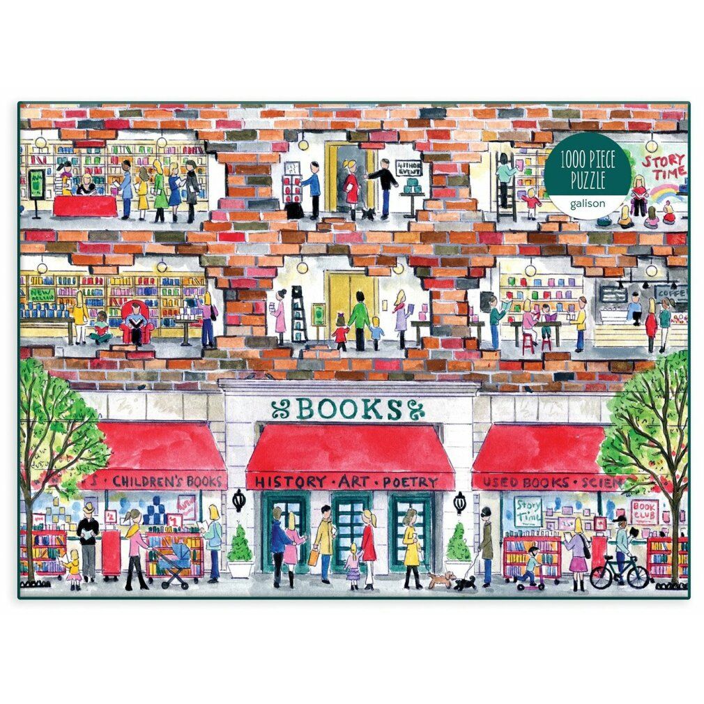 galison Puzzle Giorno in libreria 1000 pezzi
