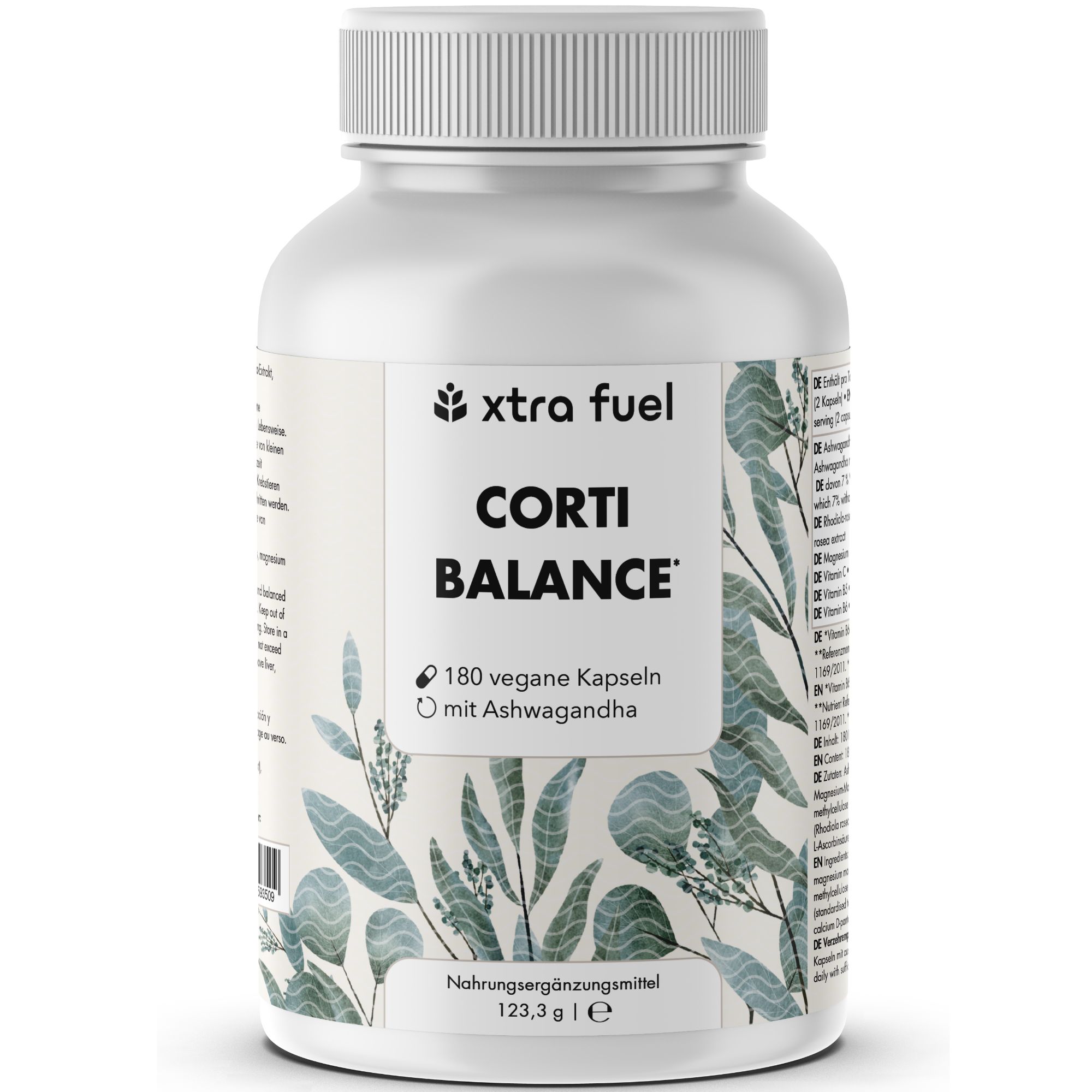 XTRA FUEL Corti Balance - Mix di nutrienti con ashwagandha (7% withanolidi), rhodiola e vitamina B6