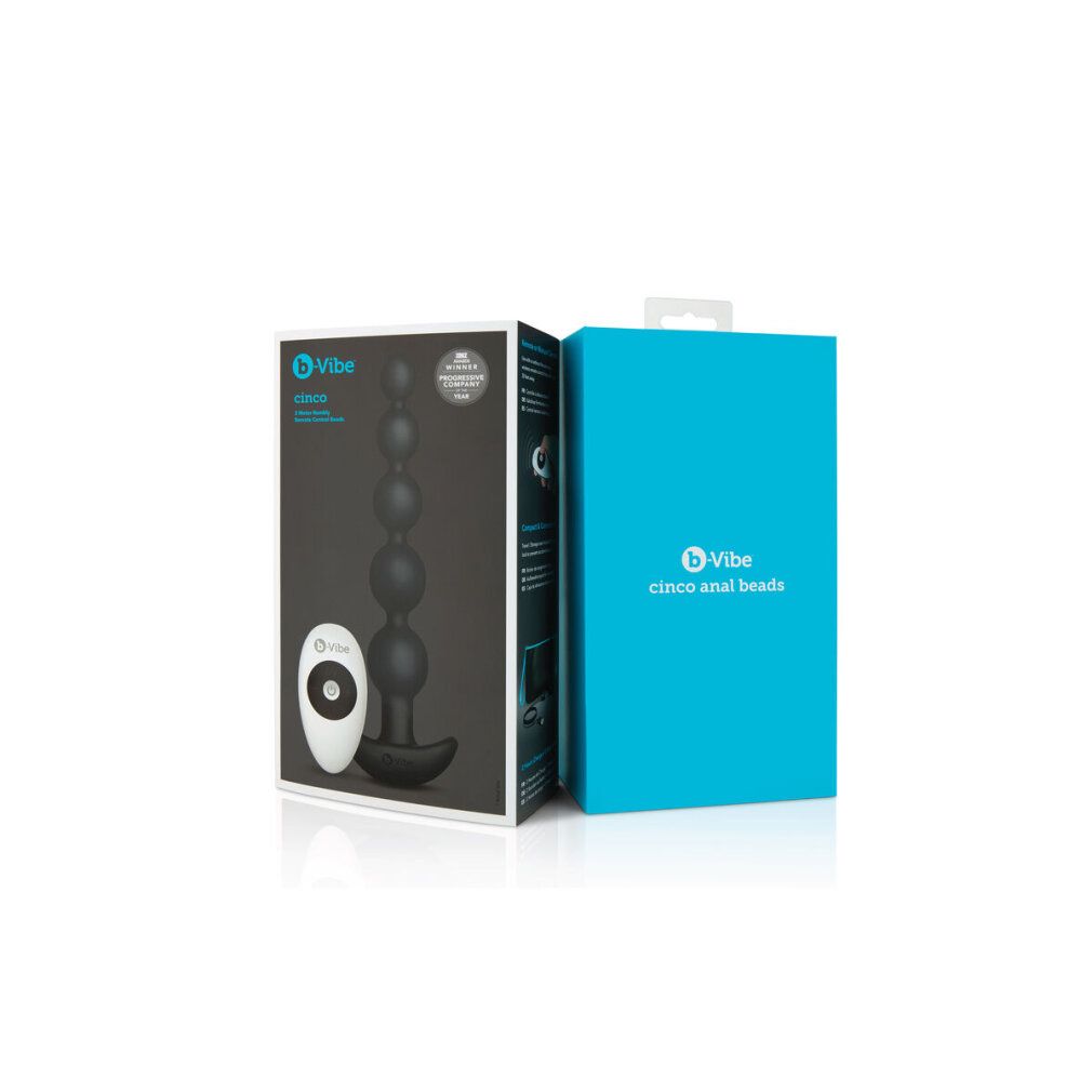 b-Vibe Cinco Anal Beads nero