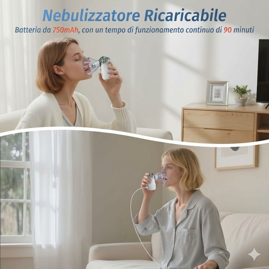 Inalatore portatile per bambini e adulti AEKREY