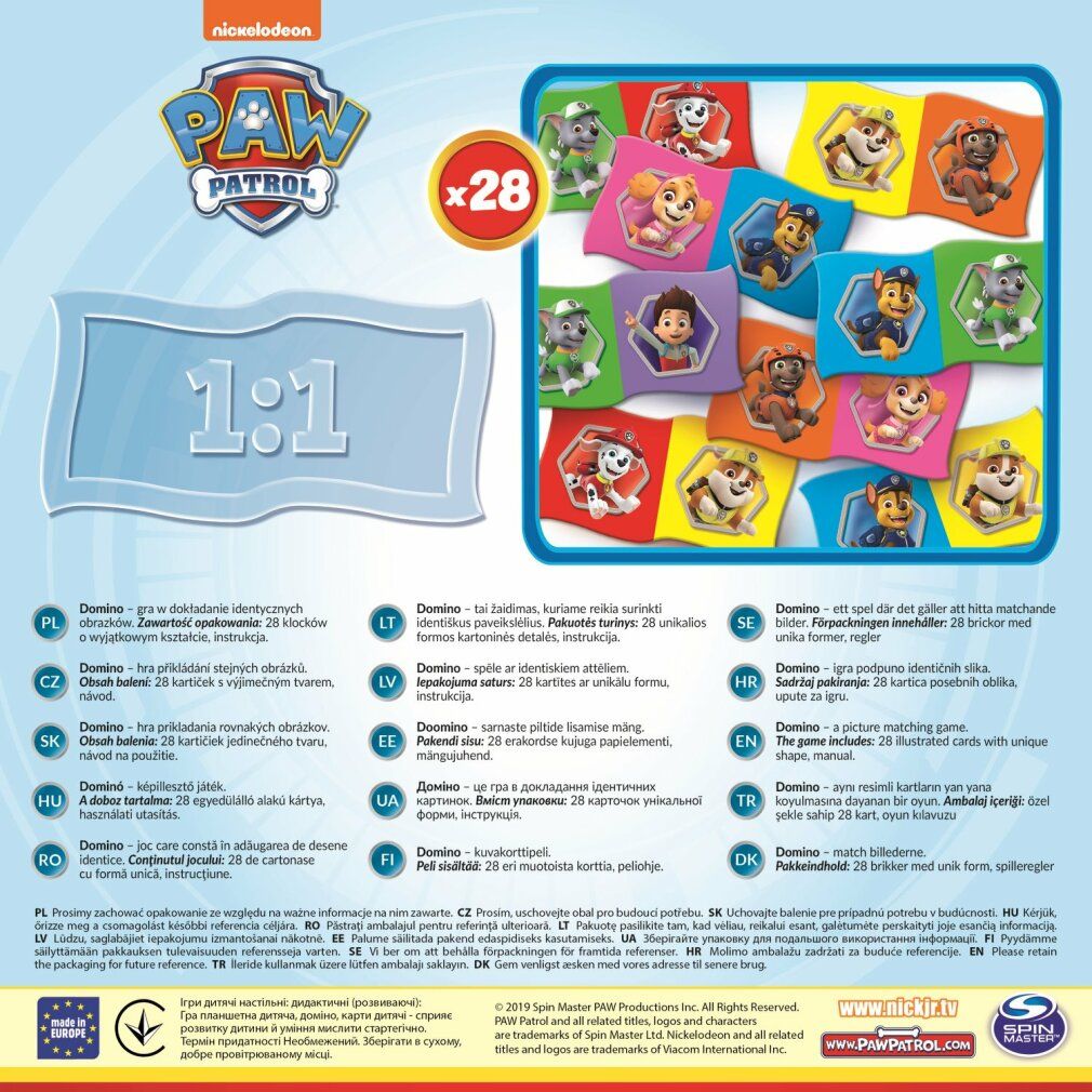 trefl Domino Paw Patrol