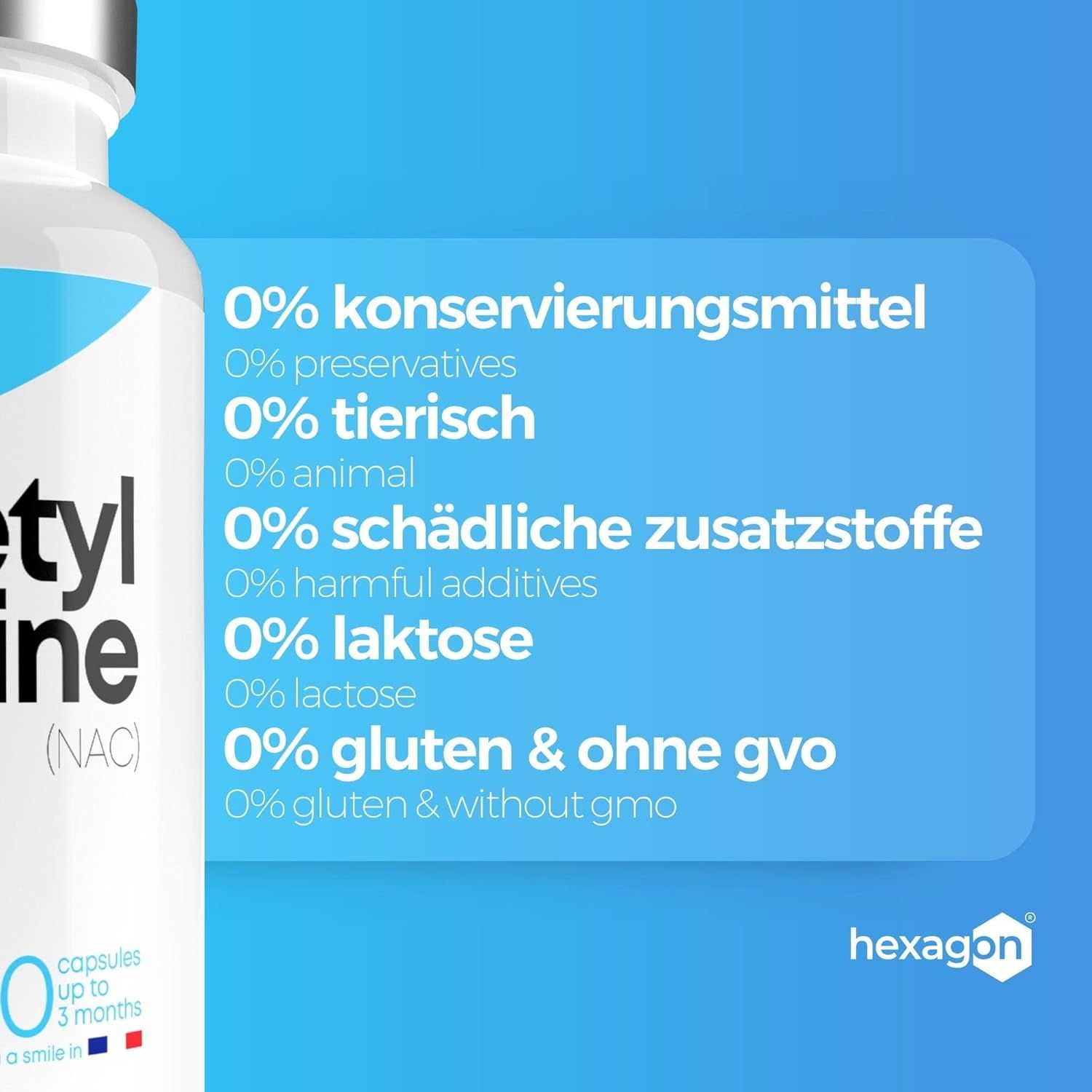 Hexagon NAC N-Acetyl-Cisteina Capsula