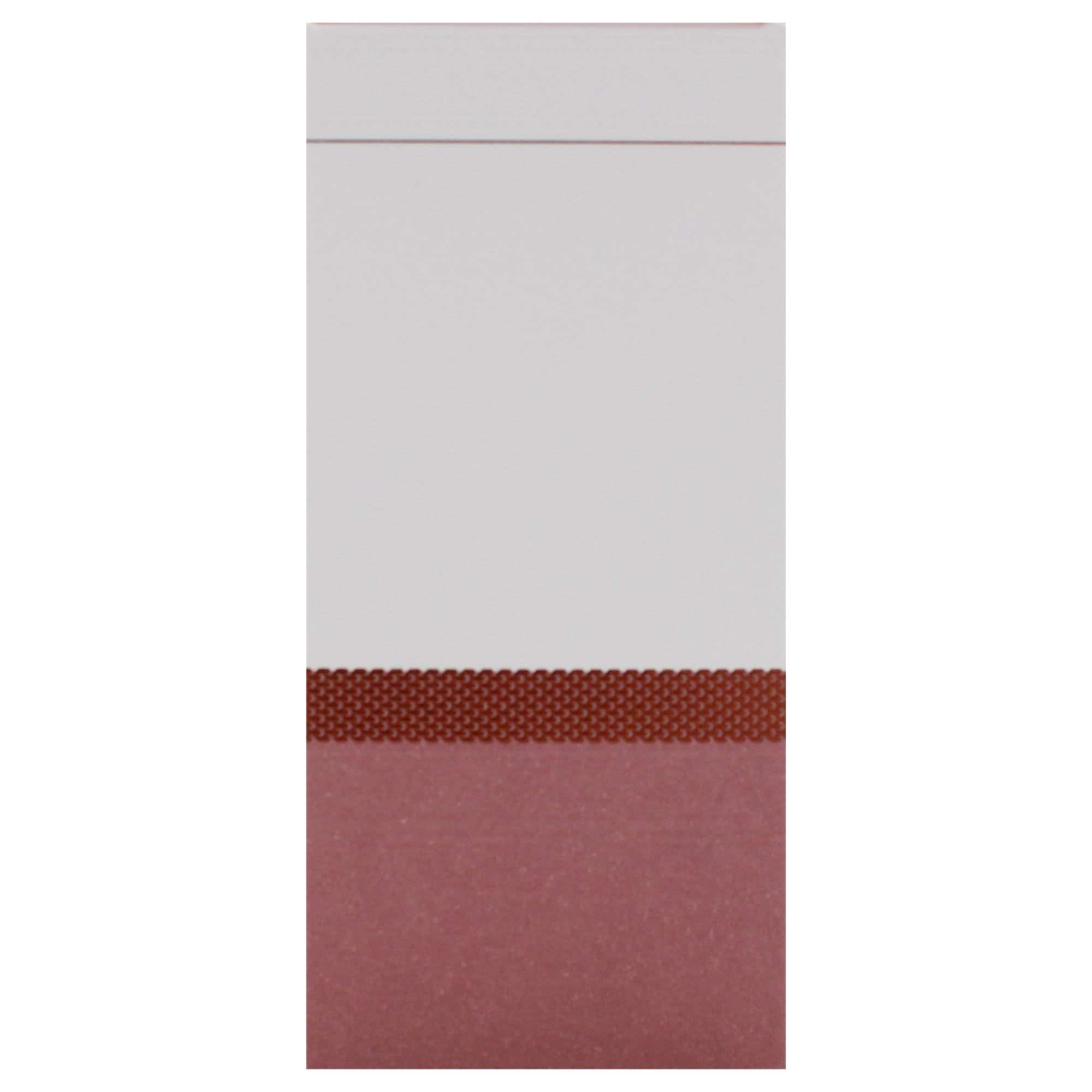 Confezione Mon Guerlain Eau de Parfum Intense. Scatola bianca e rosa con fascia marrone. Solo la scatola è visibile.