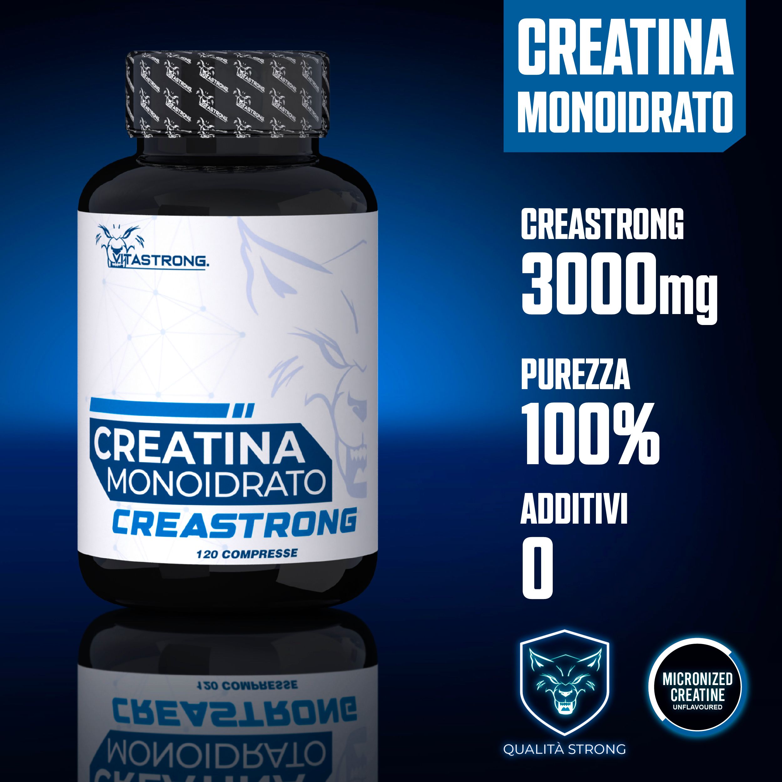 Vitastrong Creatina Creastrong® 120CPR