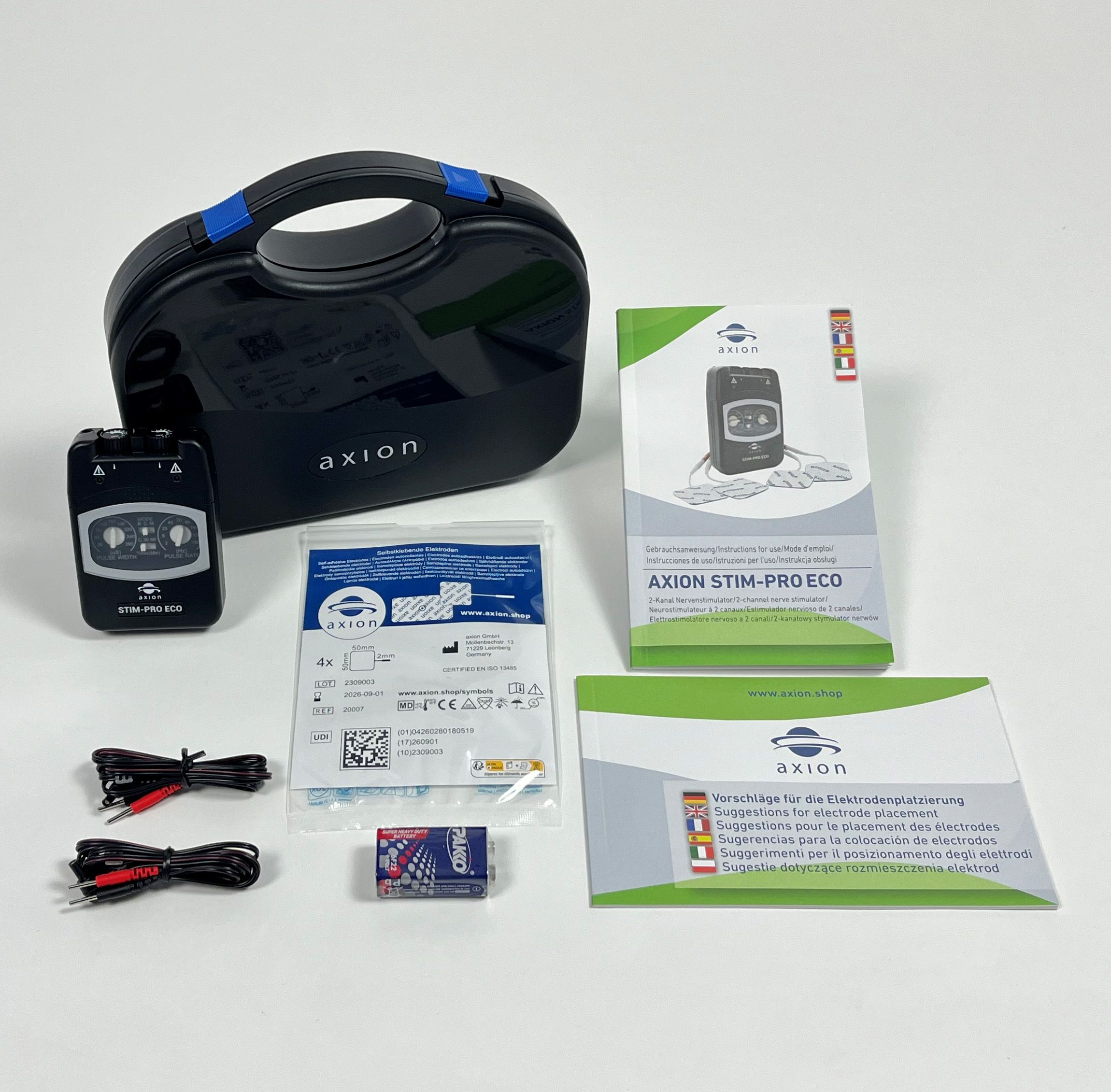 axion STIM-PRO ECO dispositivo TENS per la terapia del dolore