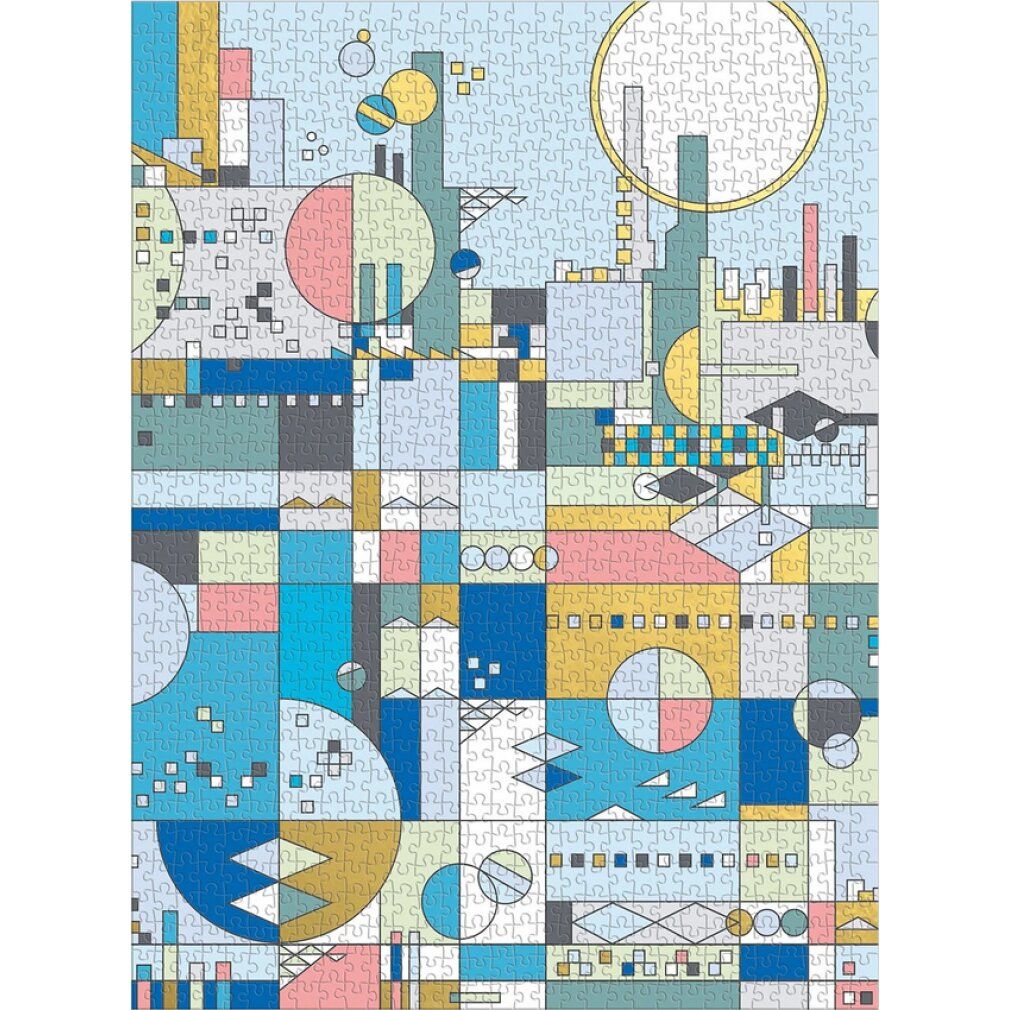 galison Metallic Puzzle di Frank Lloyd Wright: Città sul mare 1000 pezzi