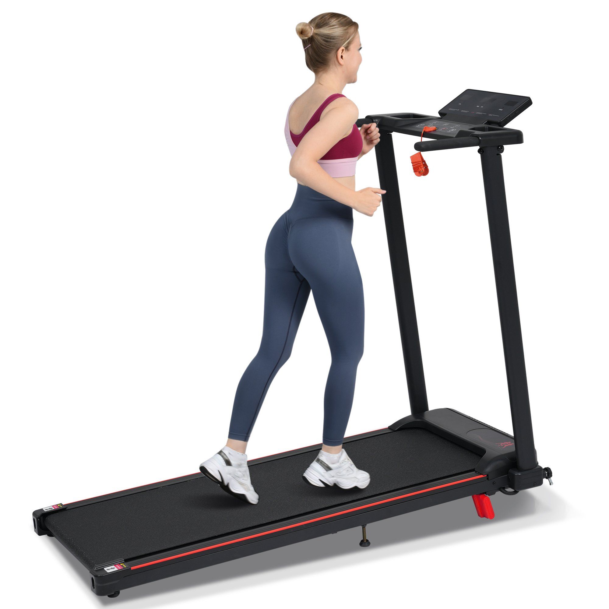 Tapis roulant per uso domestico con inclinazione dell'8% e velocità da 1 a 12 km/h