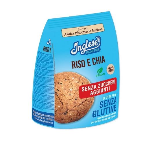 Biscotti Riso e Chia Senza Zuccheri e Senza Glutine - Inglese