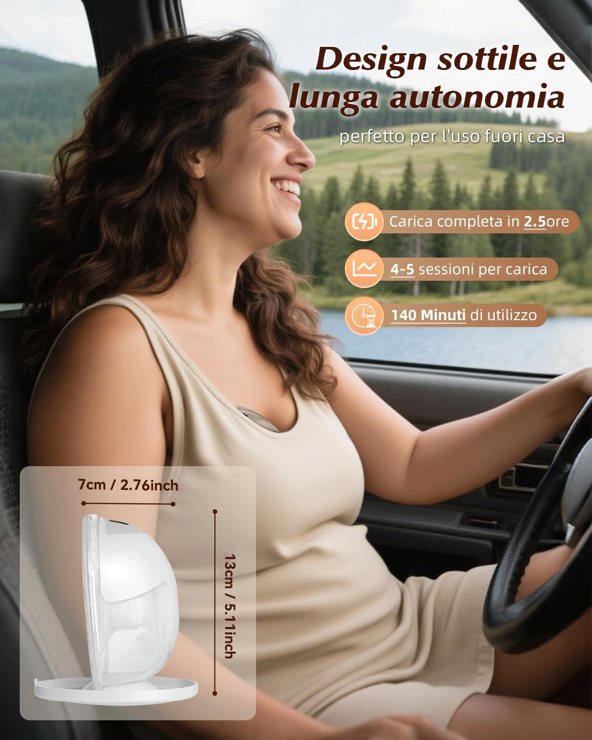 Tiralatte elettrico bianco KISSBOBO
