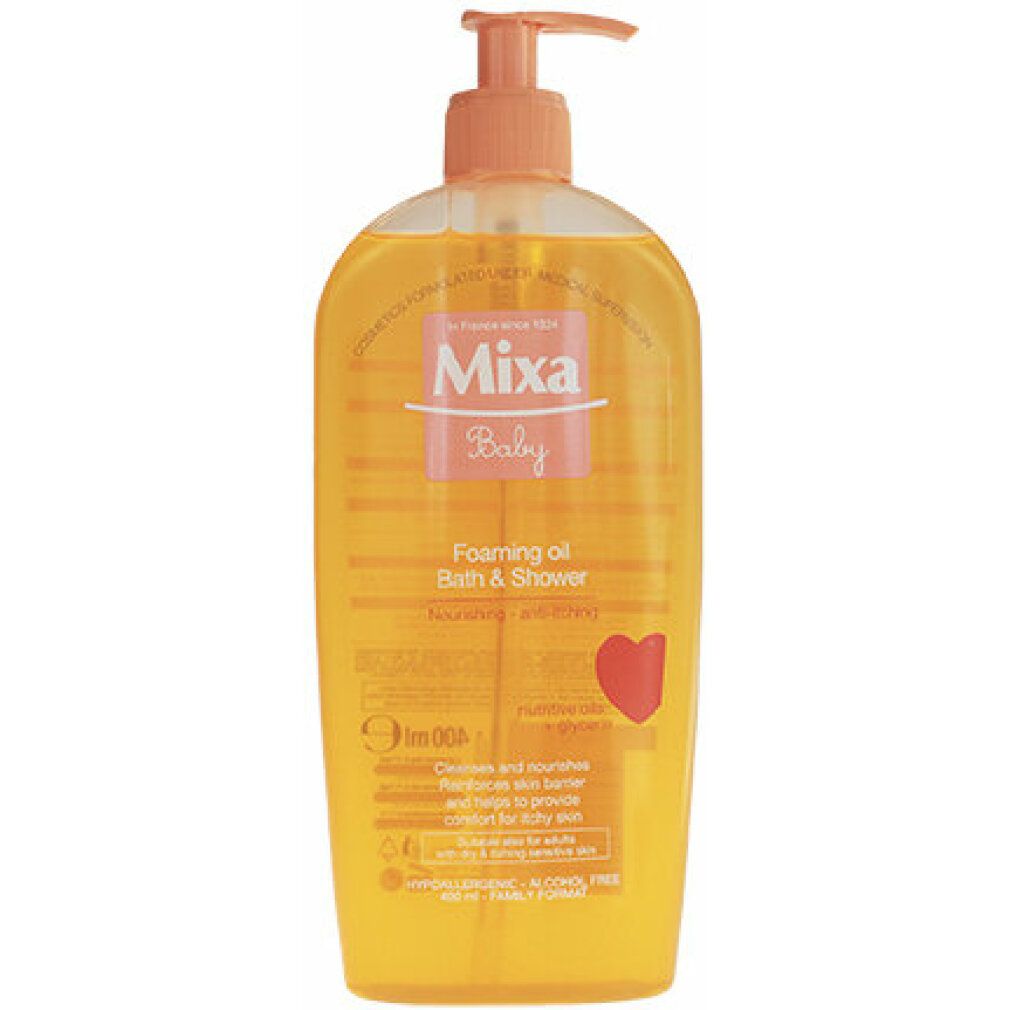 Mixa Baby olio schiumoso per bagno e doccia
