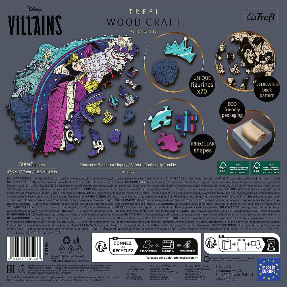 trefl Wood Craft Origin Puzzle Villains: Forging Cucumbers 505 pezzi