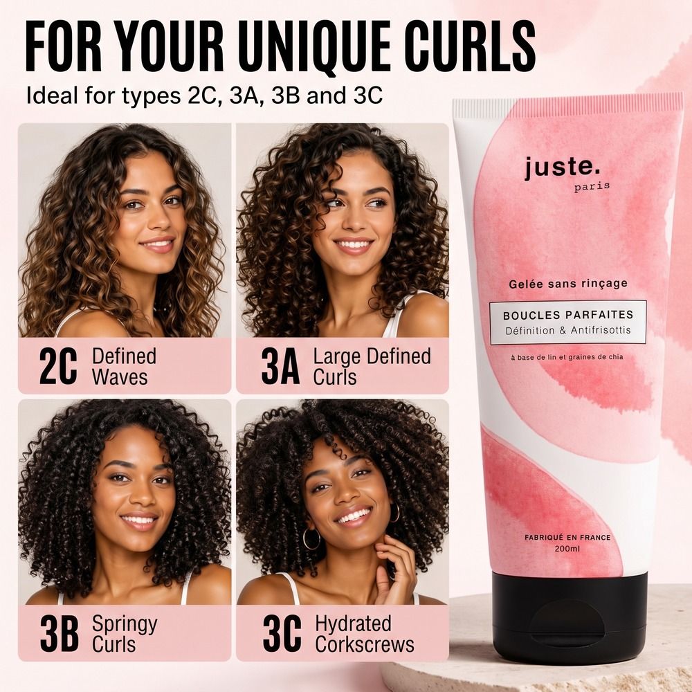 Gel per ricci senza risciacquo Juste. Paris per ricci definiti, 200ml.