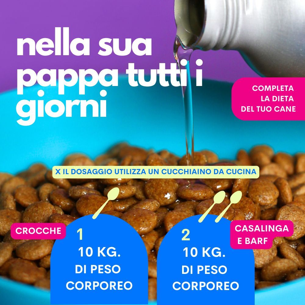 JAMPY Olio Vegetale per Cani The Smart Omega