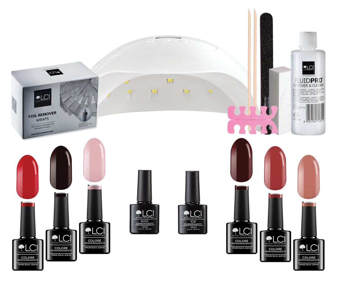 LCI Cosmetics - Super Kit Regalo - Semipermanente LCI - Led 48w