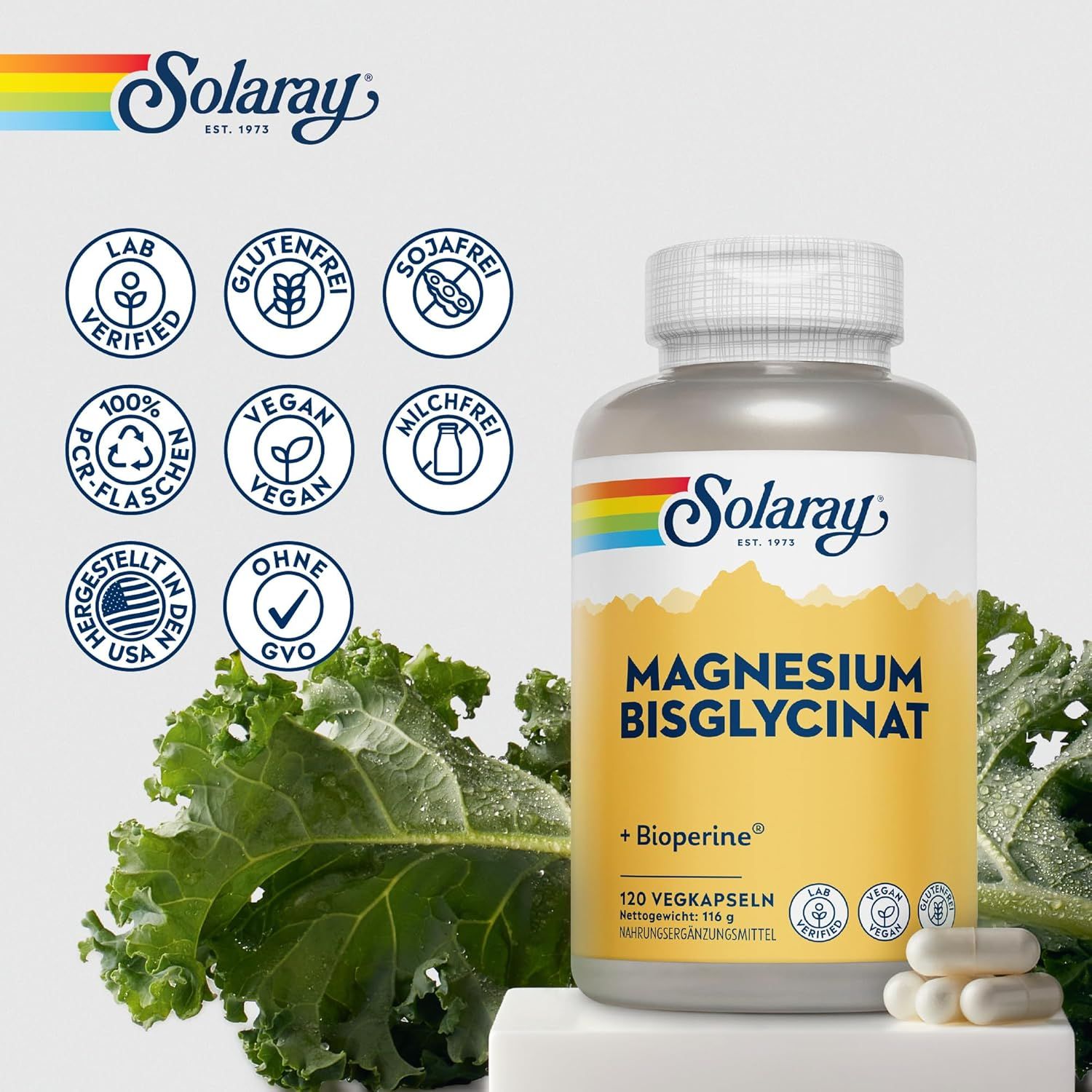 Solaray Magnesio Bisglicinato Capsula