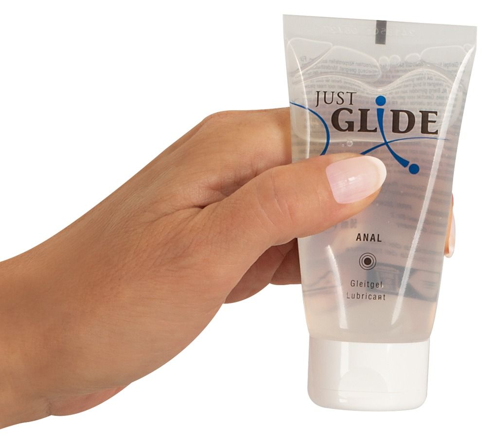 Fronte di un tubo di gel lubrificante con sigillo 'Original Dermatest molto buono'.