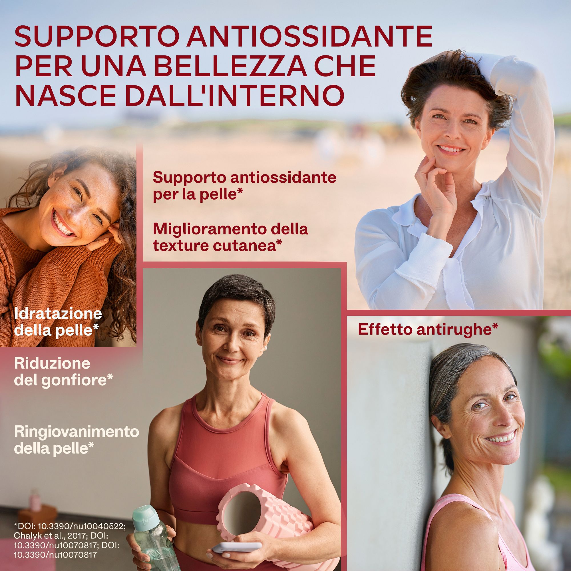 Flacone Aavalabs Astaxanthin con caratteristiche del prodotto.