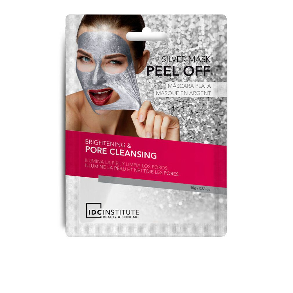 Maschera viso Peel Off idc Institute color argento ()