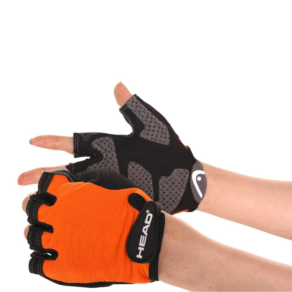 Guanti da Allenamento Traspiranti con Imbottitura - L - Arancione