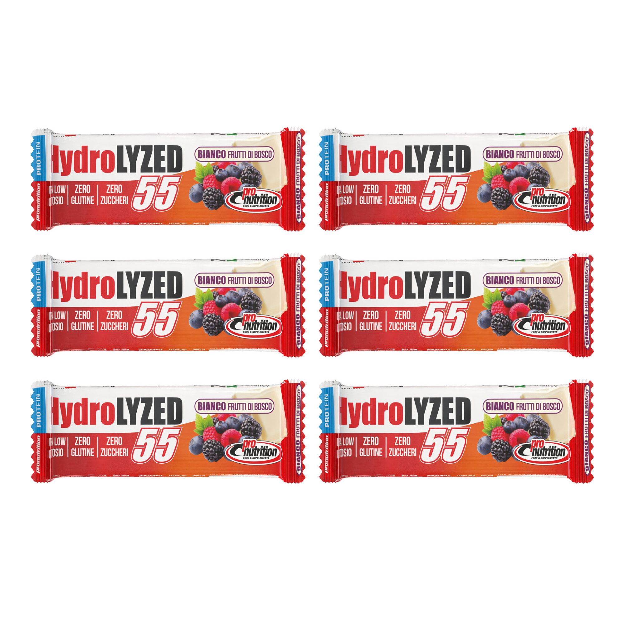 Pronutrition Barretta proteica Hydrolized - Zero zuccheri - Senza glutine/lattosio - Optipep 90