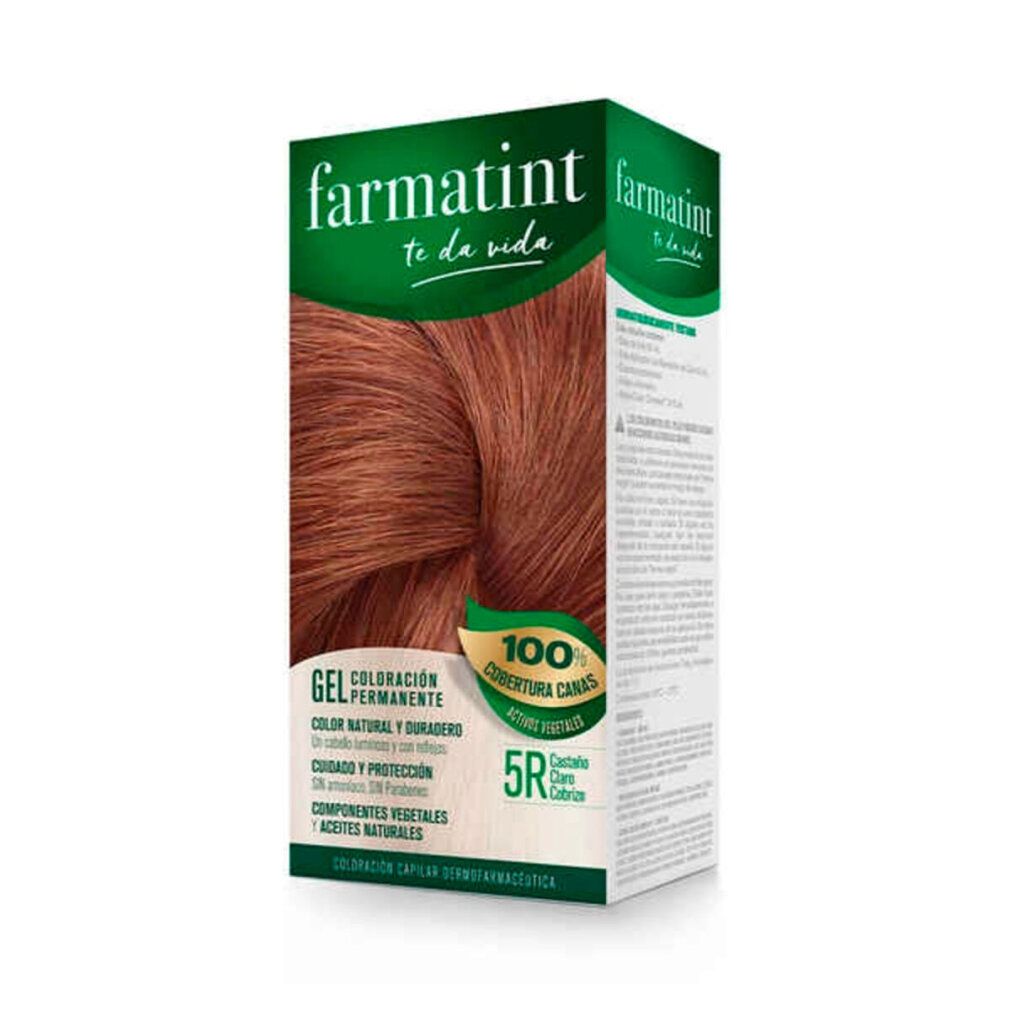farmatint gel colorazione permanente #5r-castaño claro cobriz