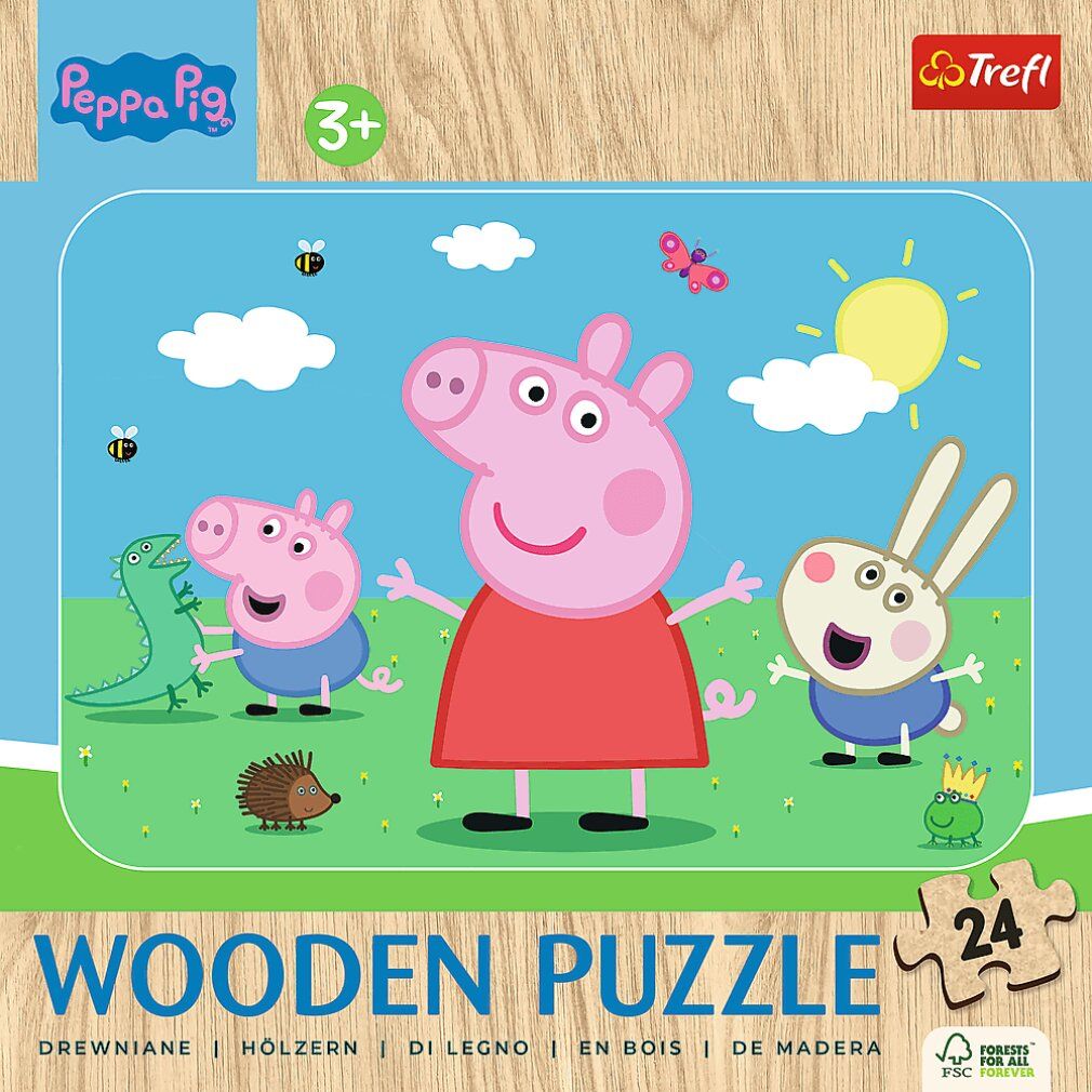 Puzzle in legno di Peppa Pig trefl: Incontra la süße Peppa 24 pezzi