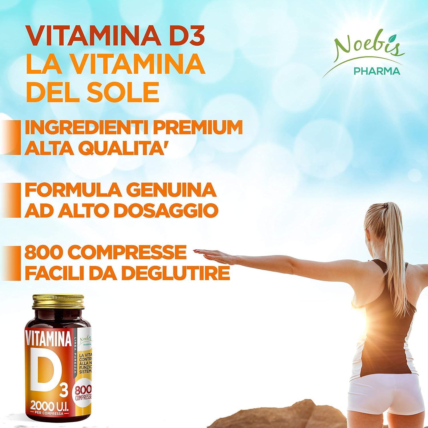 Noebis Pharma Vitamina D3 2000 UI - Colecalciferolo