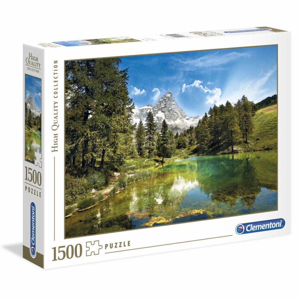 Scatola puzzle con paesaggio. 1500 pezzi. Marchio Clementoni. Stampa: High Quality Collection.