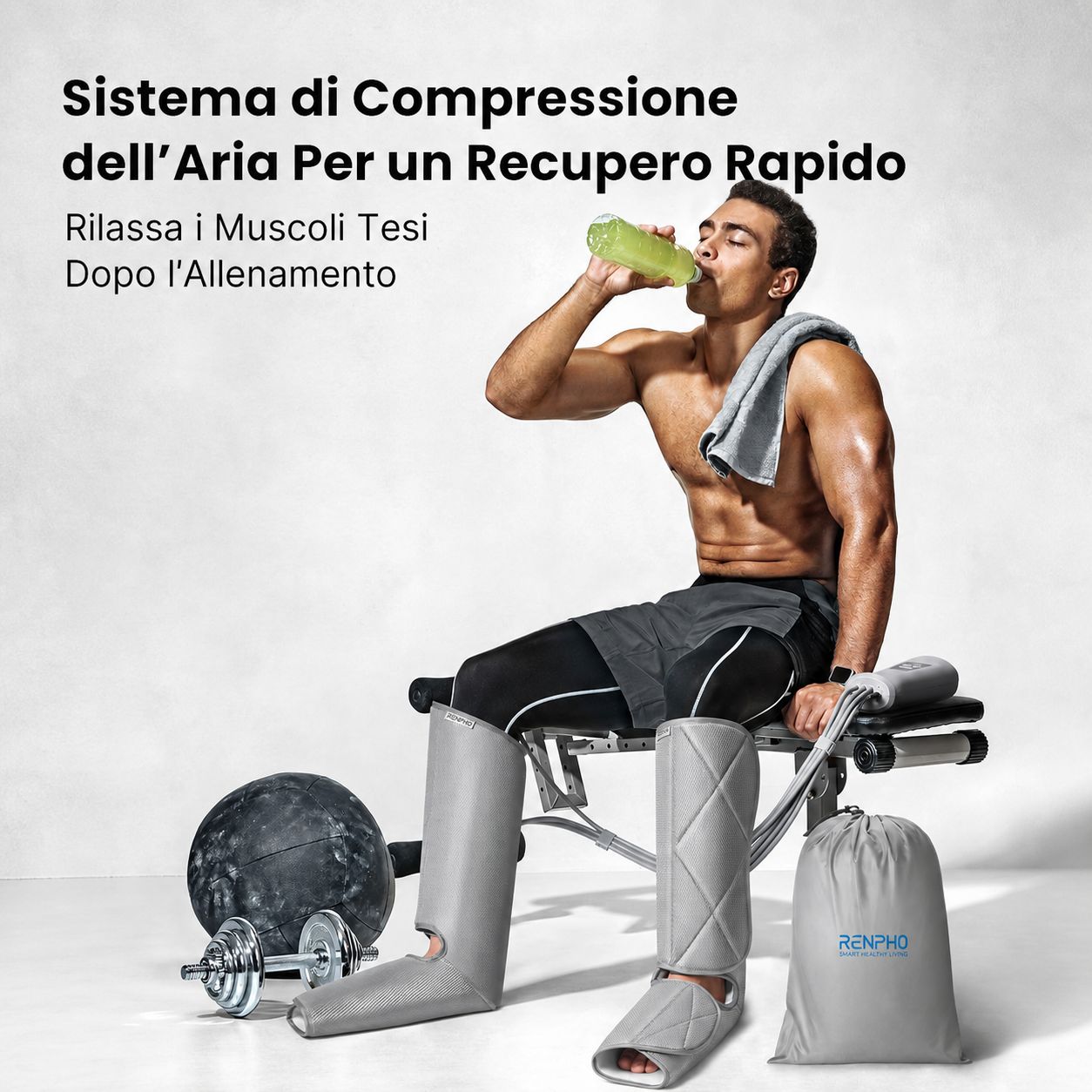 RENPHO Massaggiatore ad aria per gambe per il relax