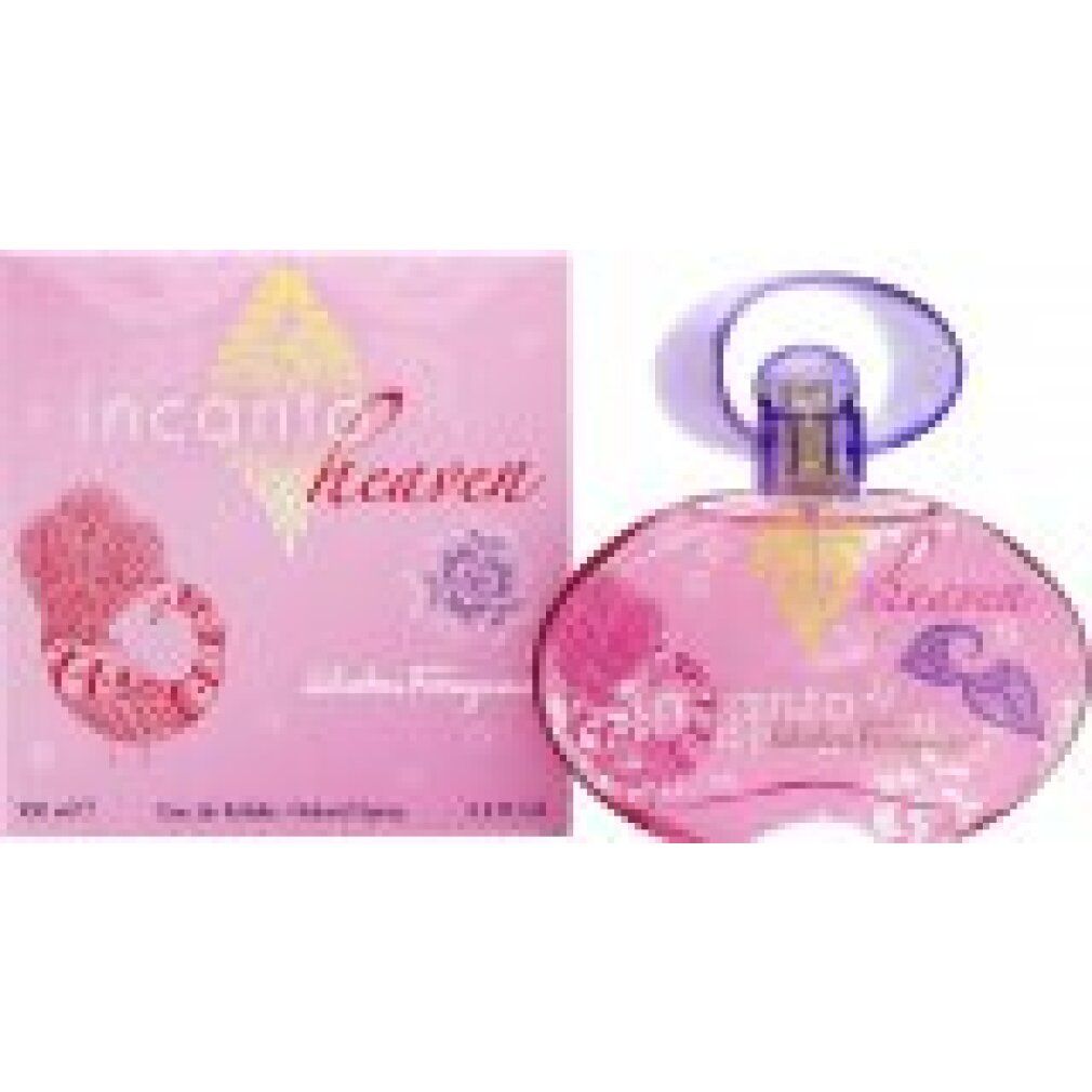 Flacone e confezione rosa. Scritta 'incanto heaven'.