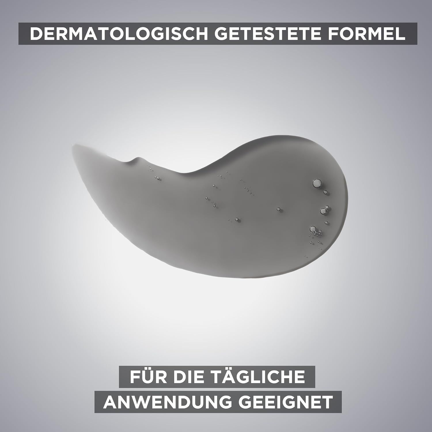 Garnier Hautklar Waschgel. BHA Carbon Cleanser. Flacone nero con pompa turchese. Texture gel.