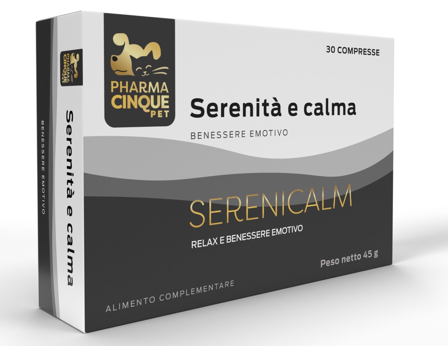 SERENICALM- Integratore per cani e gatti. Riduce lo stress e promuove la calma e la tranquillità.