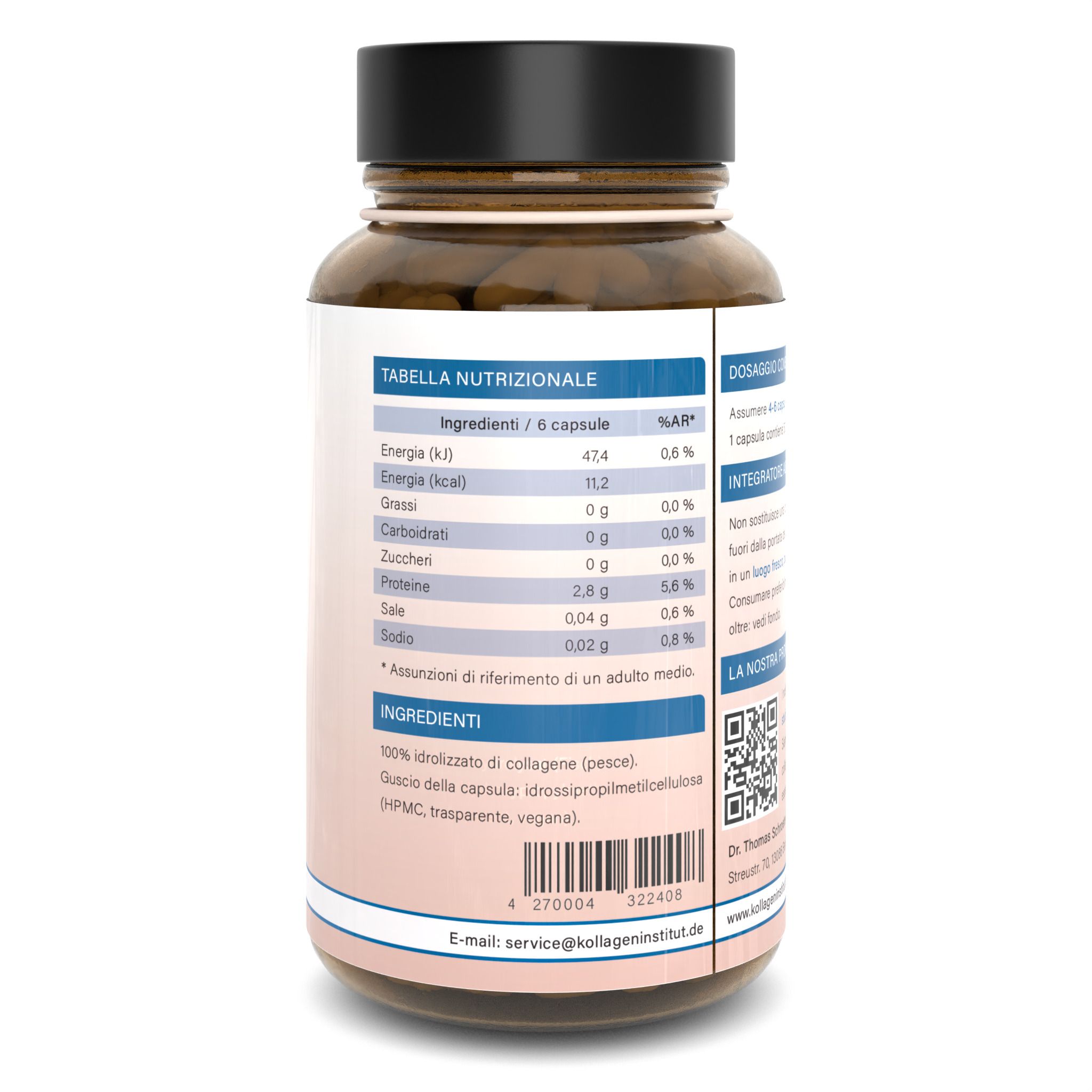 Kollagen Institut capsule di collagene marino