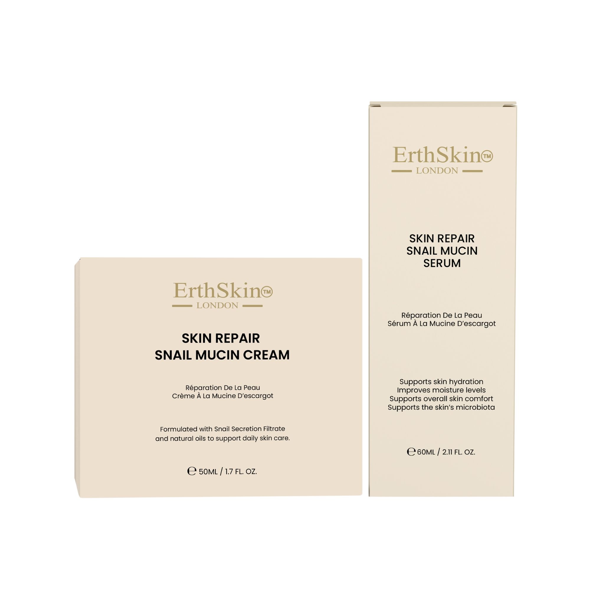 ErthSkin London Crema riparatrice alla bava di lumaca + siero alla bava di lumaca