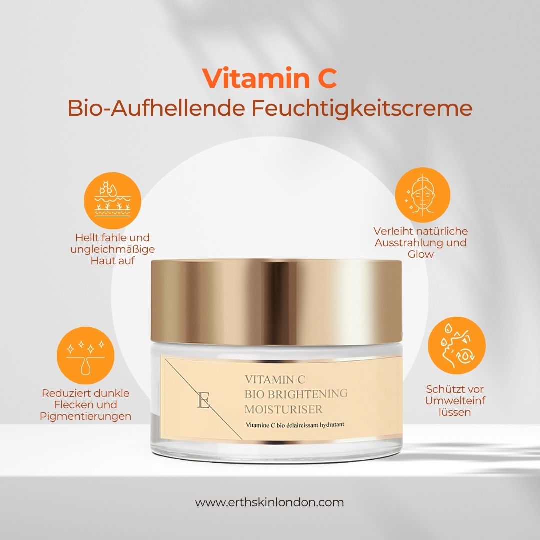 ErthSkin London Anti-Aging Crema idratante schiarente bio alla vitamina C