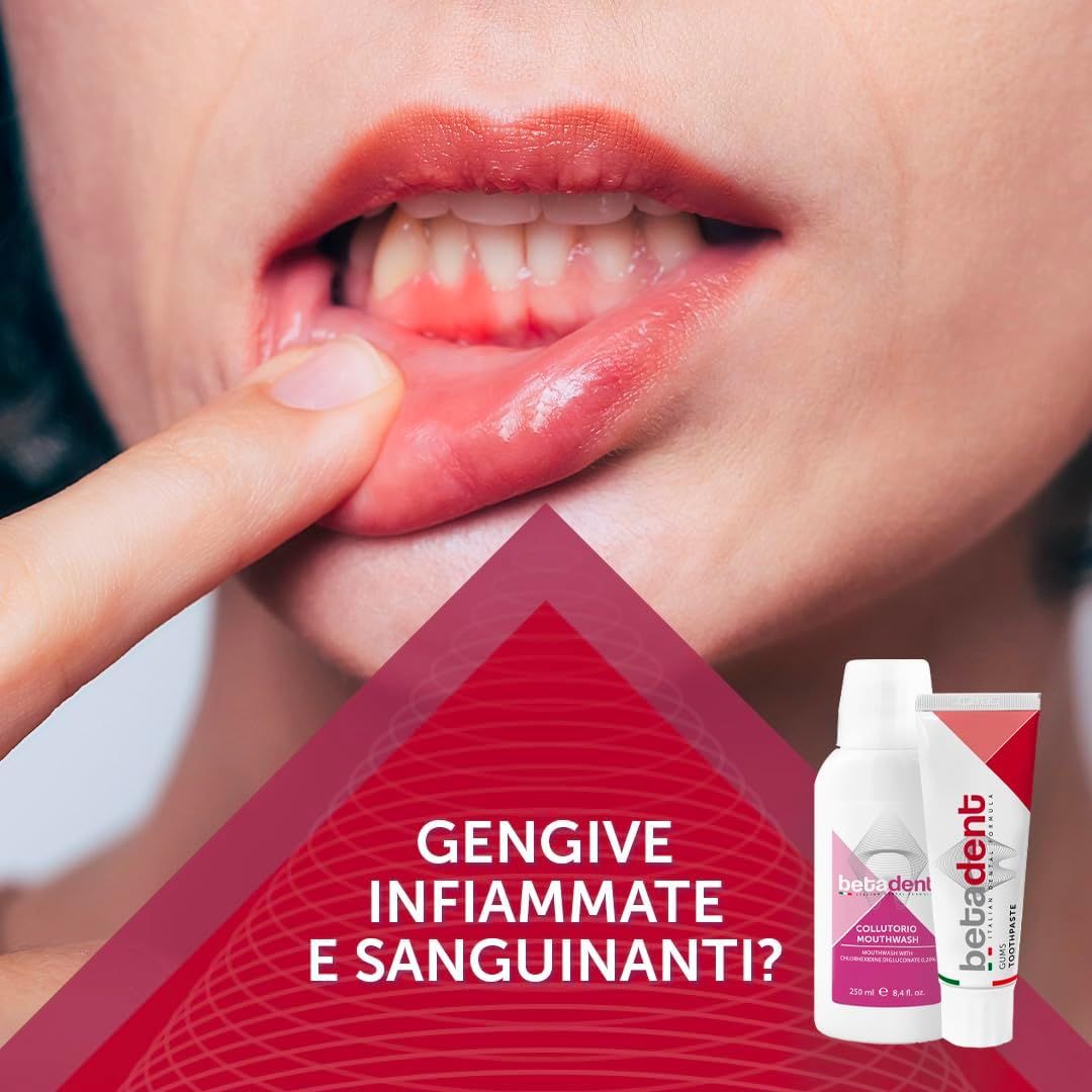 BETADENT - Dentifricio Gums - Gengive Sensibili infiammate irritate - Ripara e Protegge