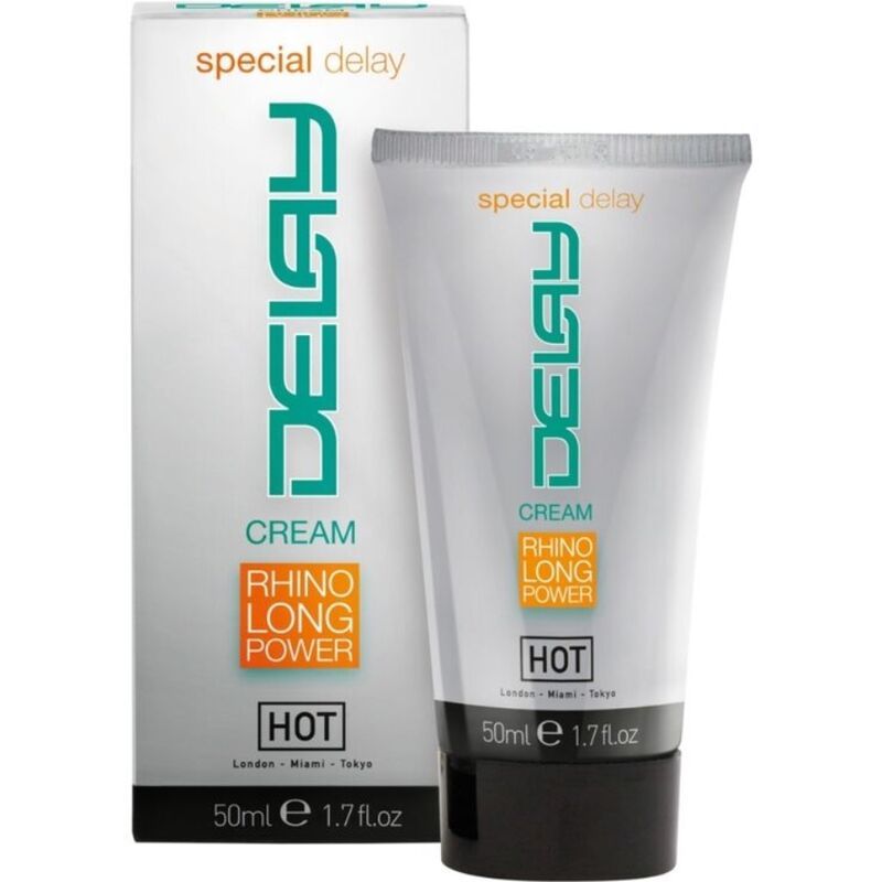 Confezione e tubo di DELAY CREAM, 50ml.