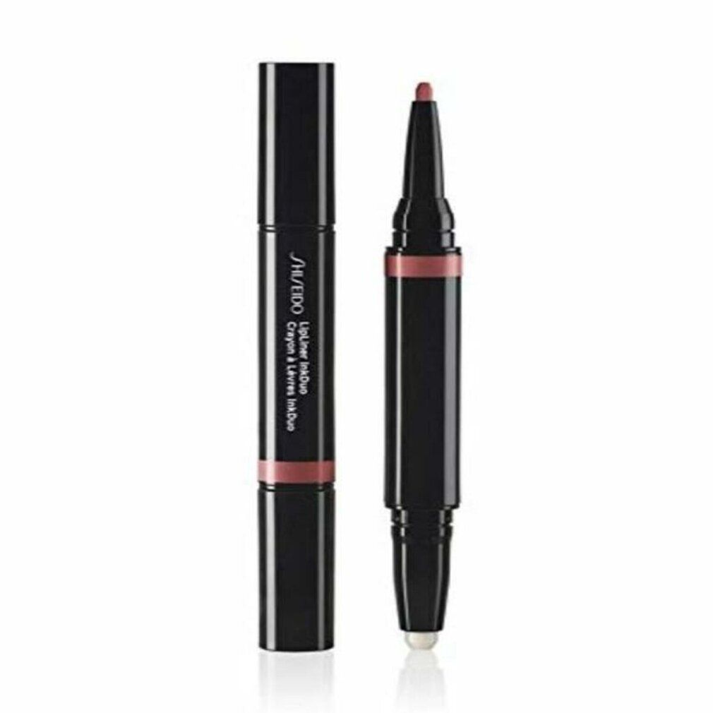 Duo matita labbra nera. Scritta: SHISEIDO Lip Liner Ink Duo 03. Una matita aperta, una chiusa.