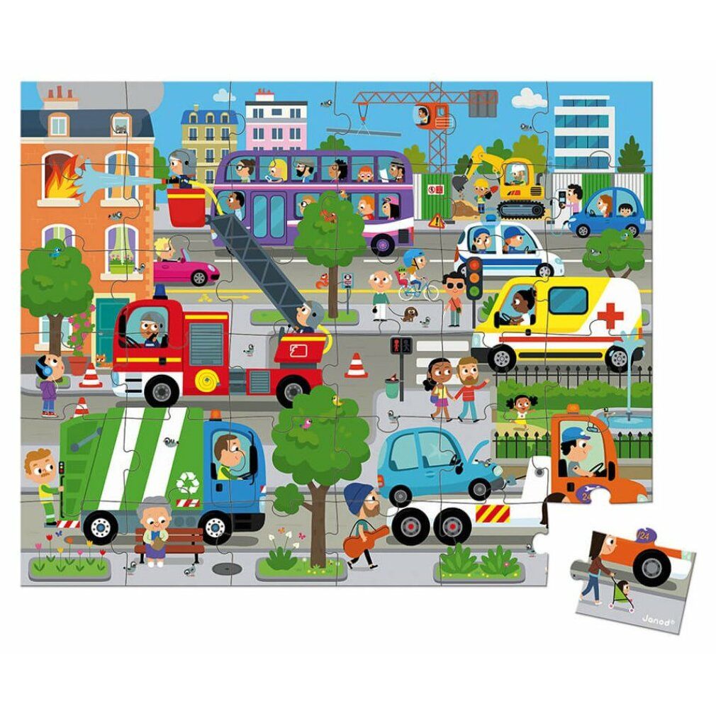 janod Puzzle in valigia City 36 pezzi