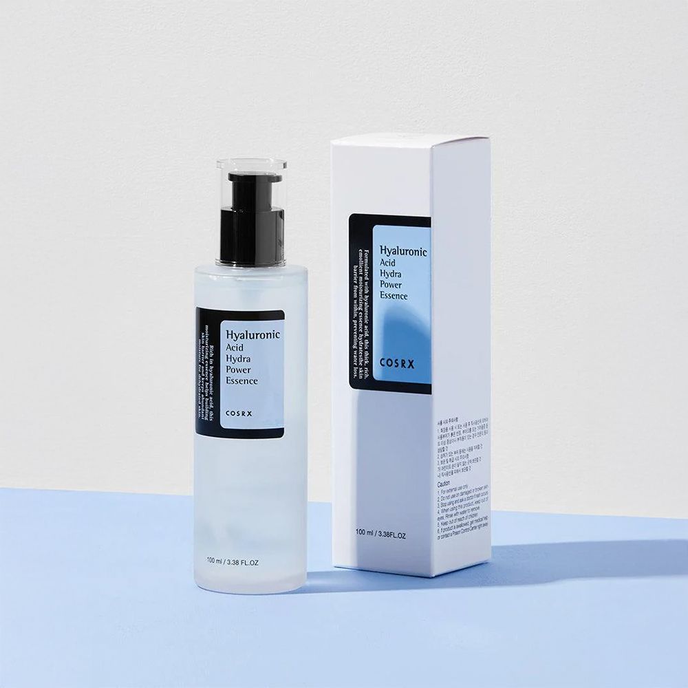 Flacone e confezione COSRX Hyaluronic Acid Hydra Power Essence.