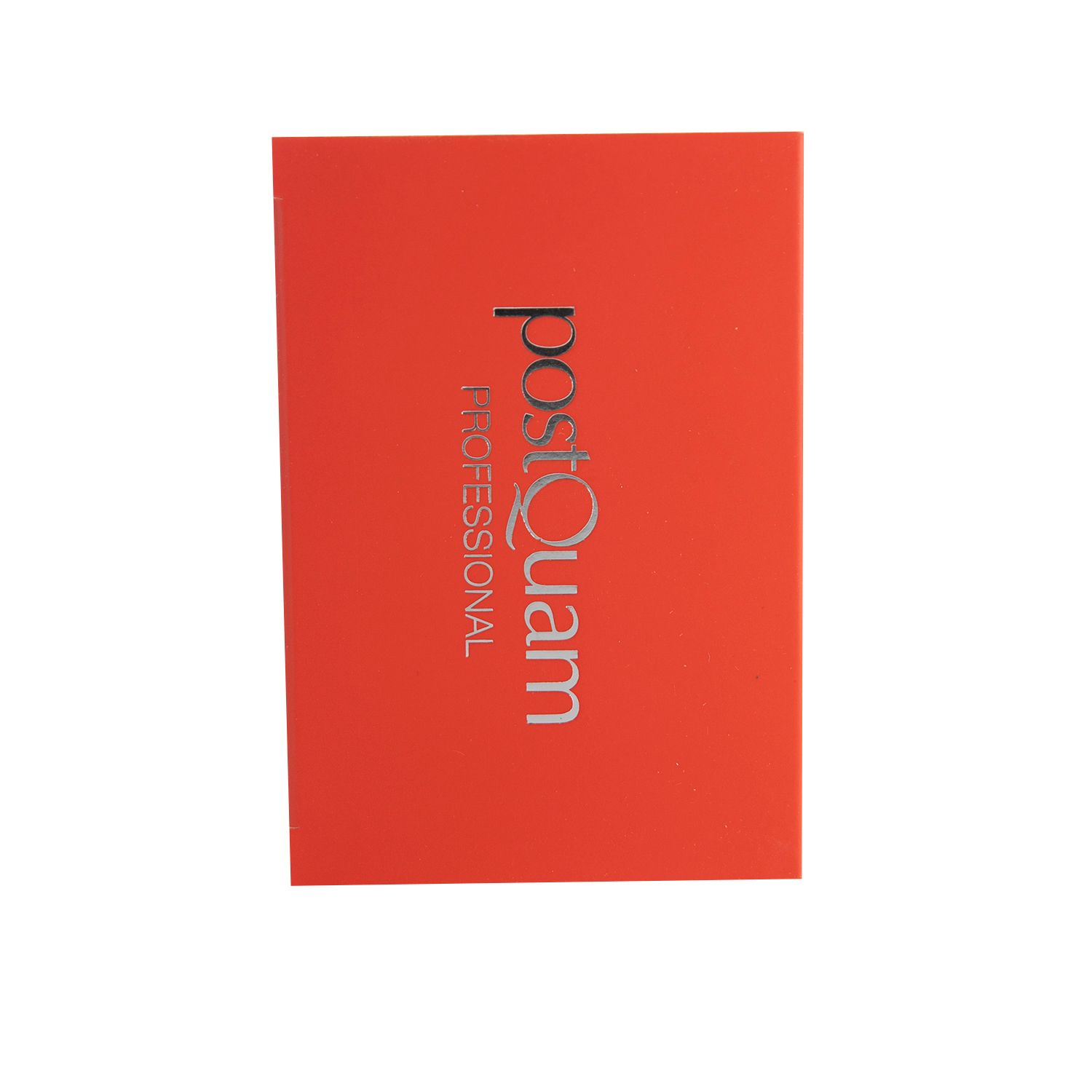 Scheda rossa con scritta 'postQuam'.