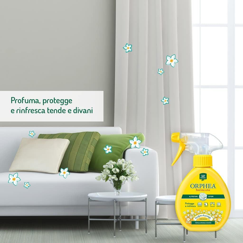Orphea Salvalana Spray protezione tappeti e capi profumo naturale di fiori 150 ml